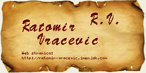 Ratomir Vračević vizit kartica